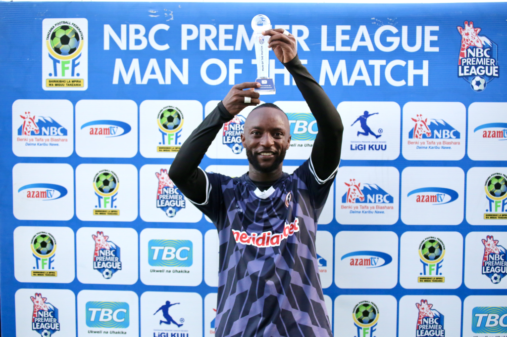 Image rights to Honest Mwanitega (TPLB official photographer) - Tanzania NBC Premier League. Man of the Match